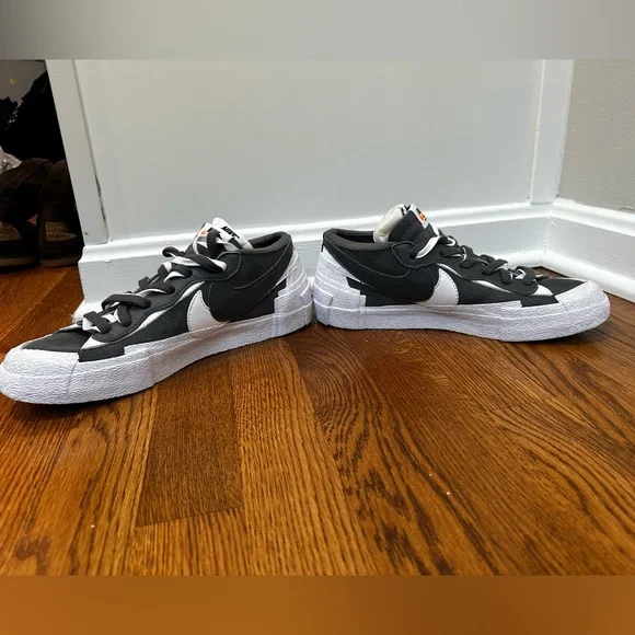 Nike sacai x Blazer low Iron Grey size 8 men - Picture 3 of 7